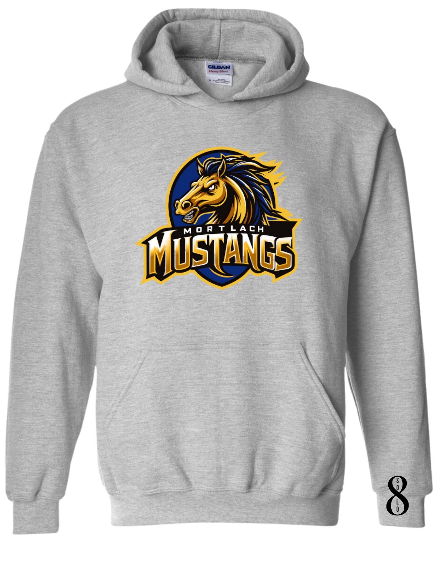 Mortlach New Mustangs Logo (Gildan) Hoodies