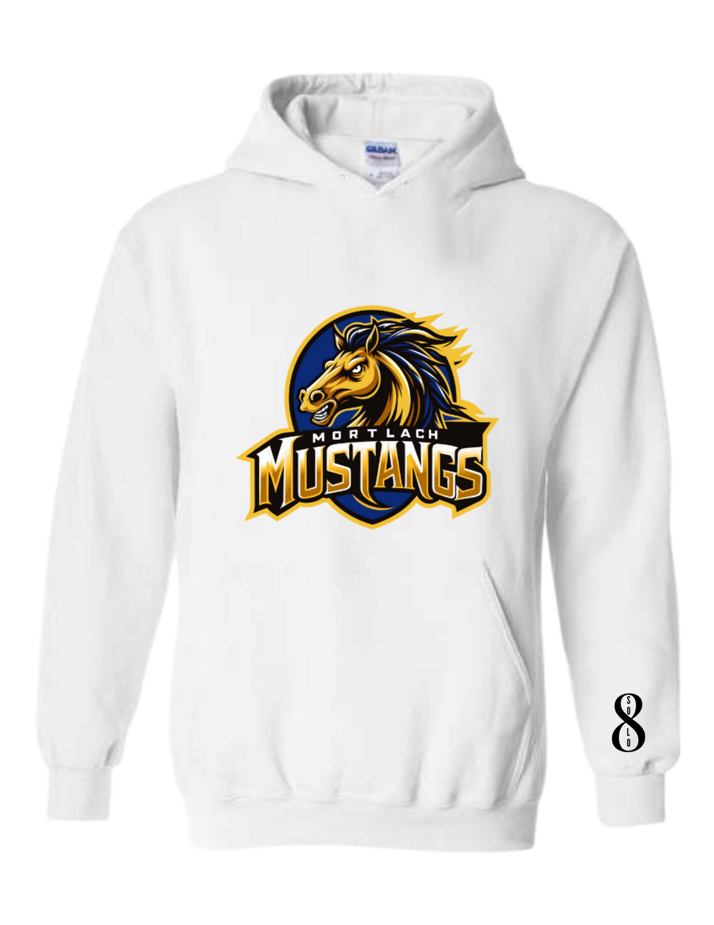 Mortlach New Mustangs Logo (Gildan) Hoodies