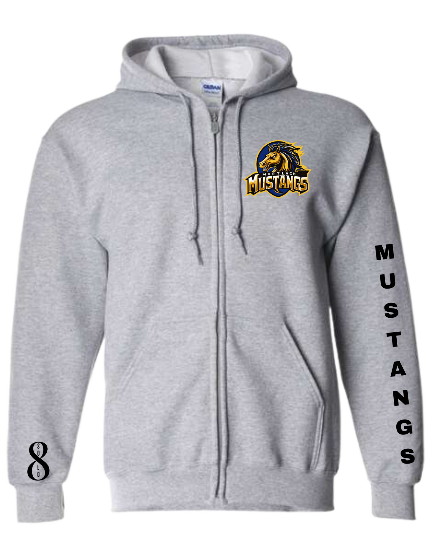 Mortlach Mustangs Zip Ups