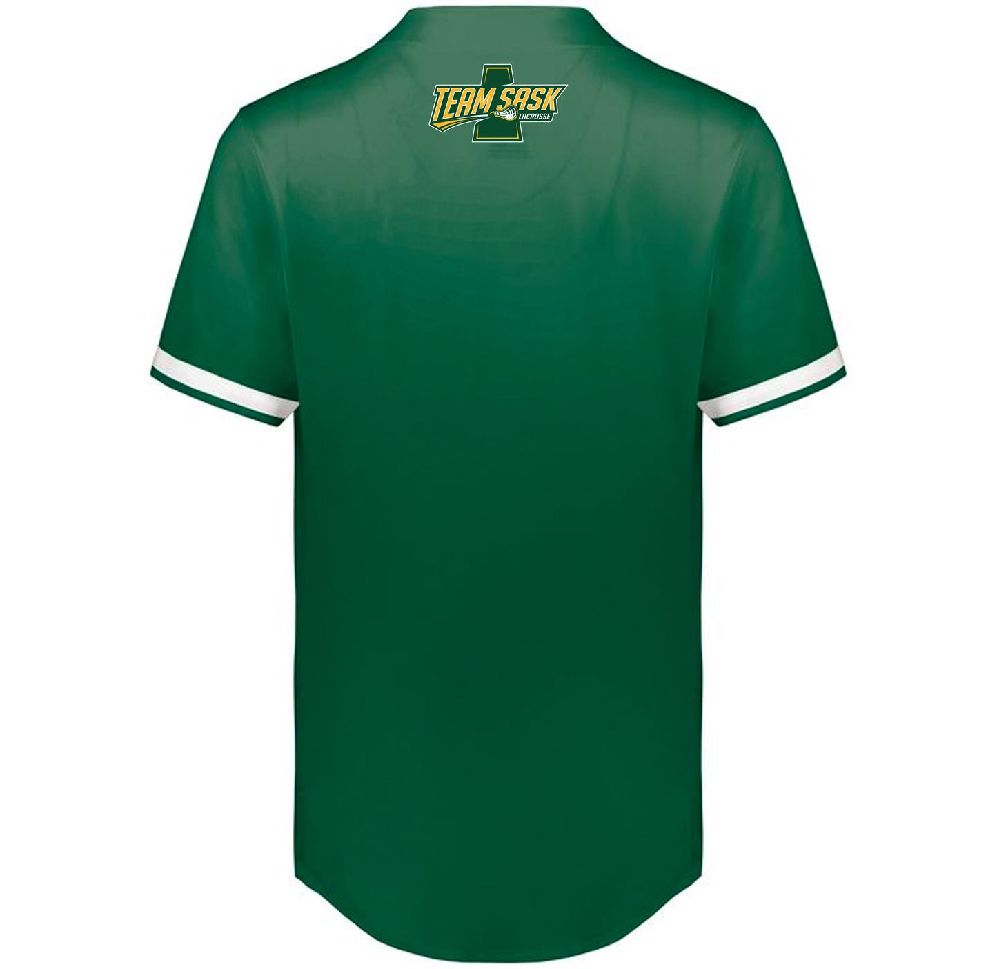 Team Sask Lacrosse - Full Button Baseball Jersey
