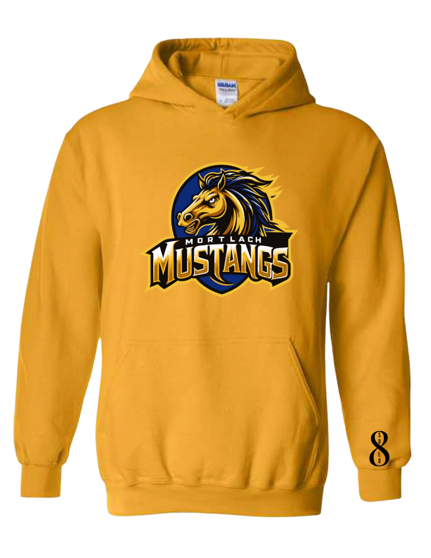 Mortlach New Mustangs Logo (Gildan) Hoodies