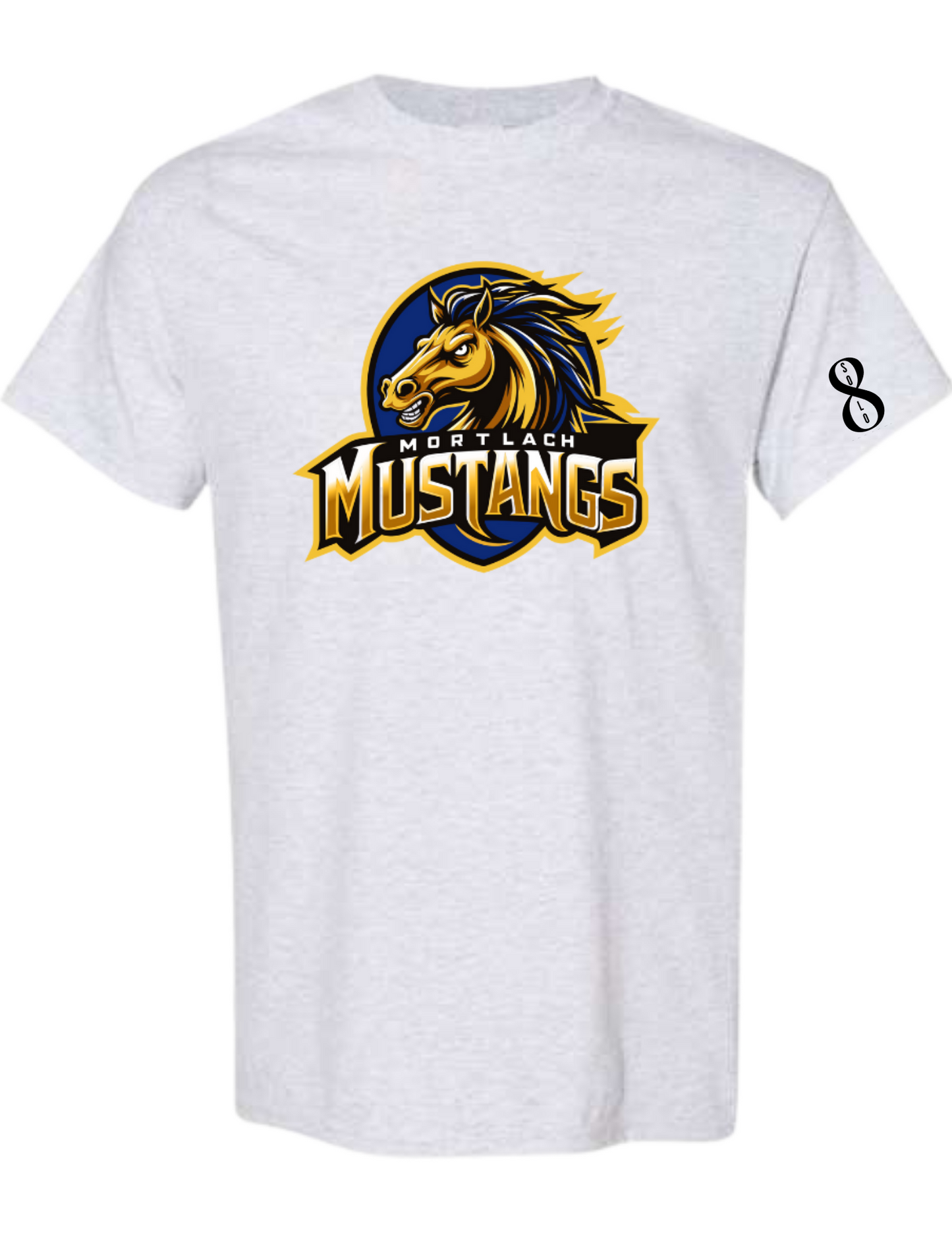 Mortlach New Mustangs Logo T-Shirt