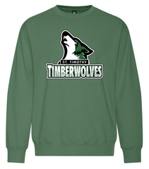 St. Timothy Adult Premium Large Logo Crewneck