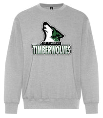 St. Timothy Adult Premium Large Logo Crewneck