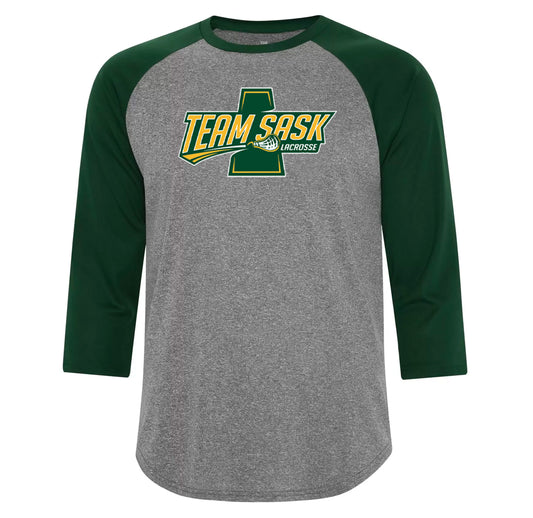 Team Sask Lacrosse - 3/4 Baseball Shirt